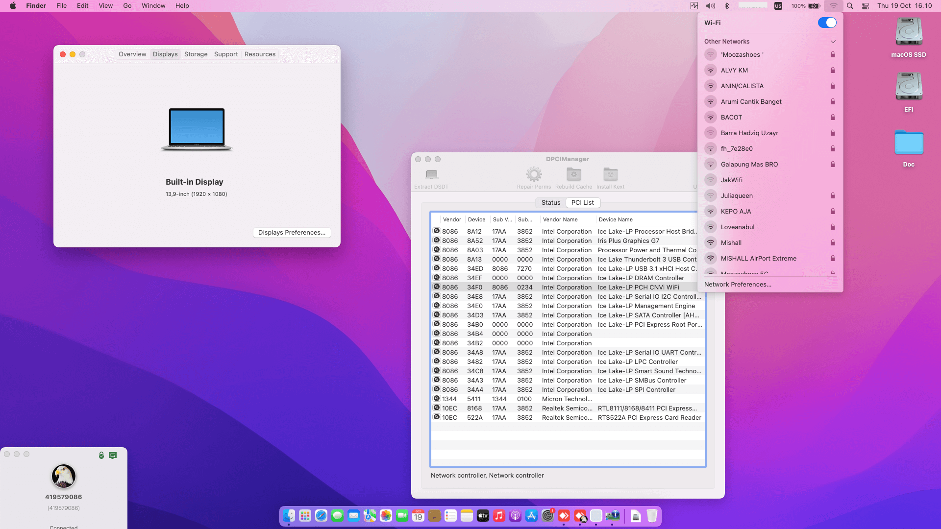 Lenovo ThinkBook 14IIL [IceLake   Intel UHD Graphics G1 + I2C]   OpenCore 1